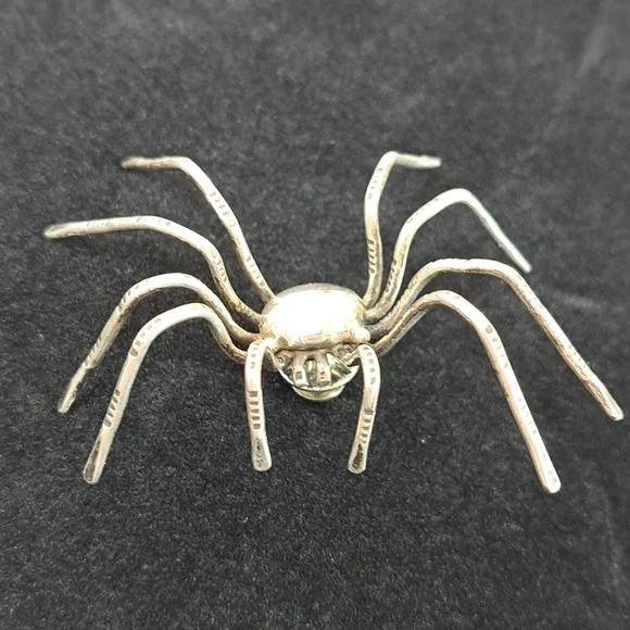 Silver Spider Pin - Picture 6 of 12